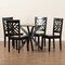 Baxton Studio Ela Modern and Contemporary Dark Brown Finished Wood 5-Piece Dining Set 183-11430-10892-Zoro - alternate 8